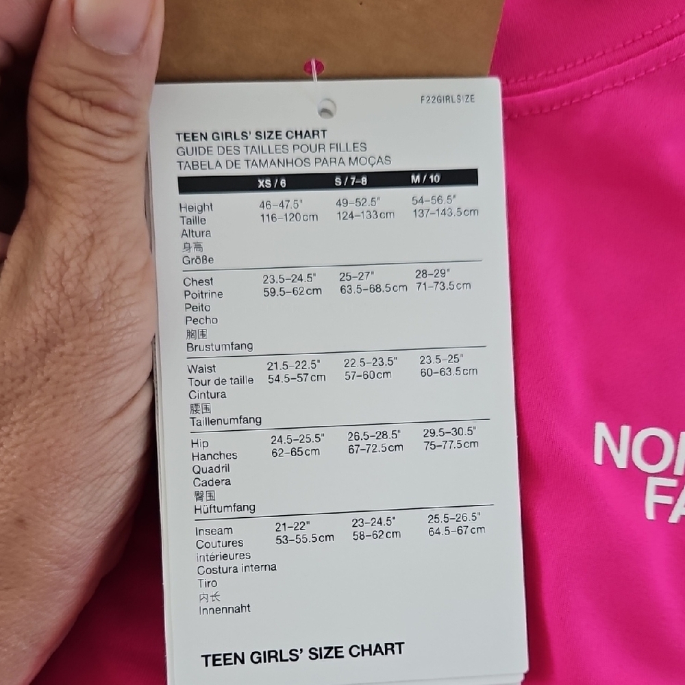 The North Face Vibrant Pink Long Sleeve Sun Tee - Picture 4 of 14